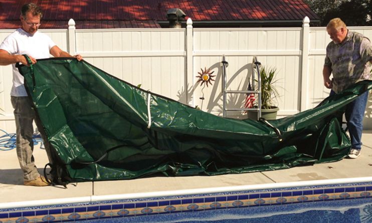 Pool Cover Removal, Cleaning, and Storage - In The Swim Pool Blog