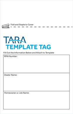 Safety Cover Template Tag