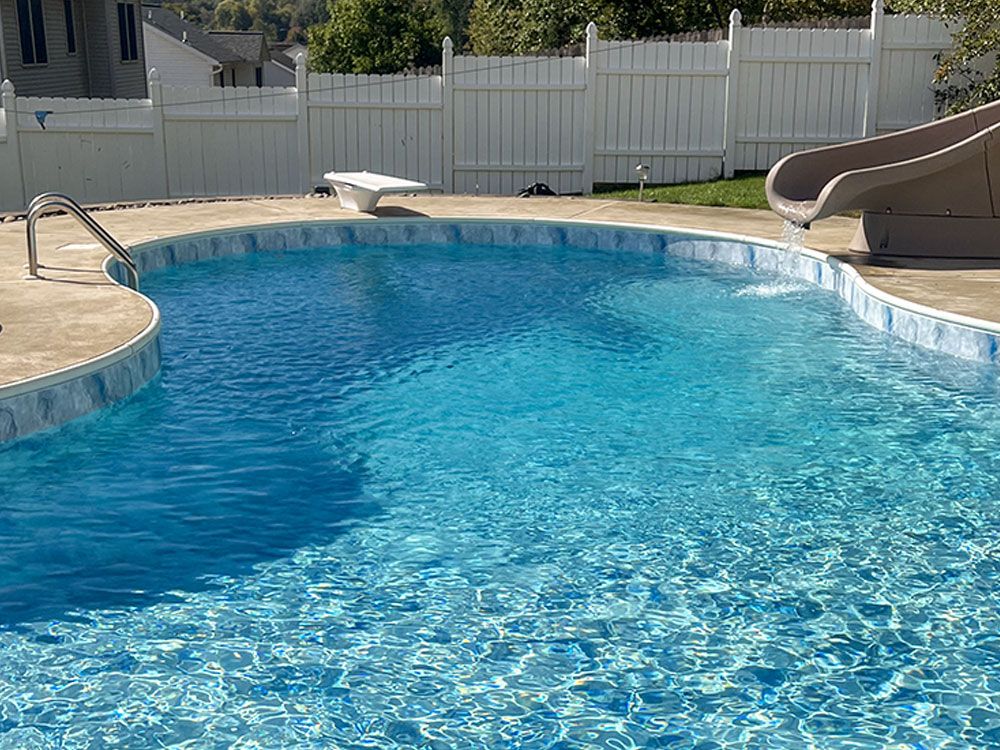 Pool with Northern Frost liner and shimmertone